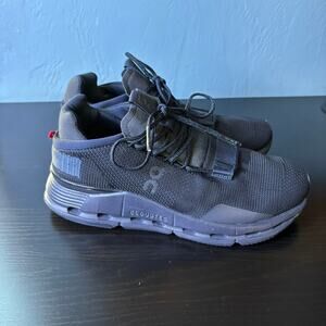 On Cloud Sneakers CloudNova Black Eclipse Running Shoes Men's Size 7 Walking